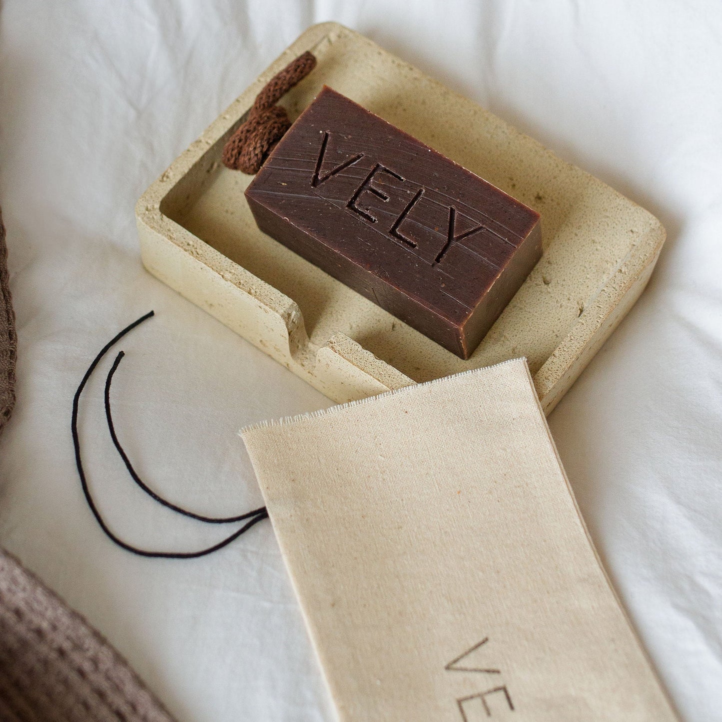 coco soap on a rope