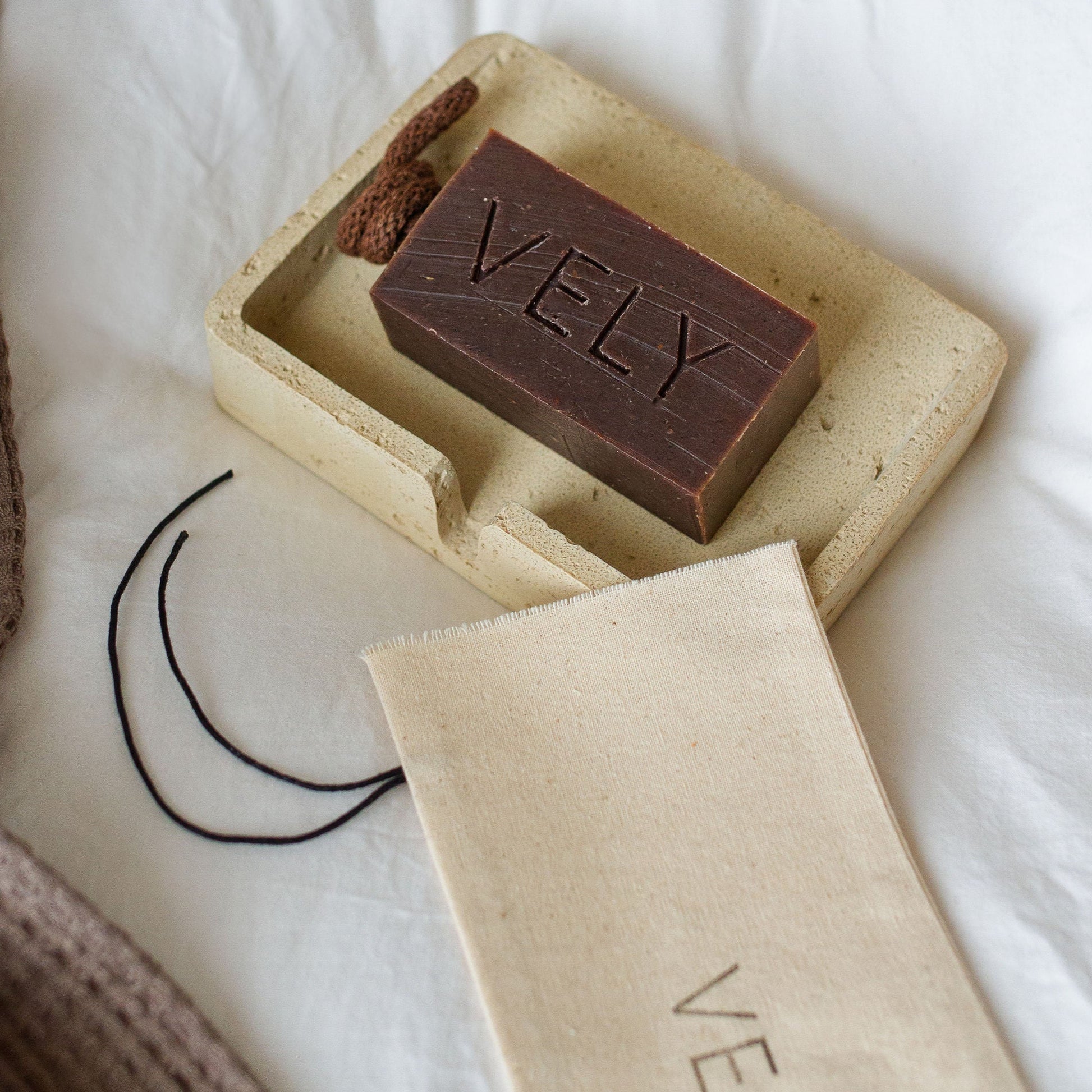 coco soap on a rope
