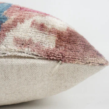 Pomegranate Silk Velvet Square Cushion