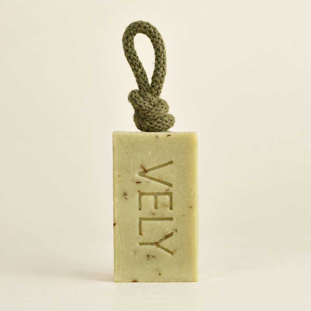 Handmade Soap on a Rope "Early morning"