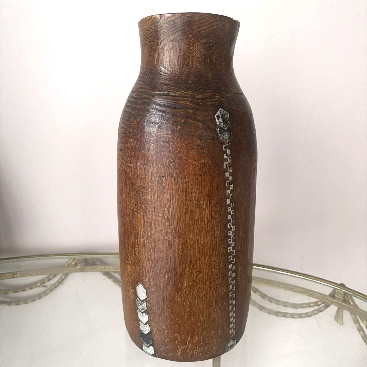 Large African Wooden Honey Pot