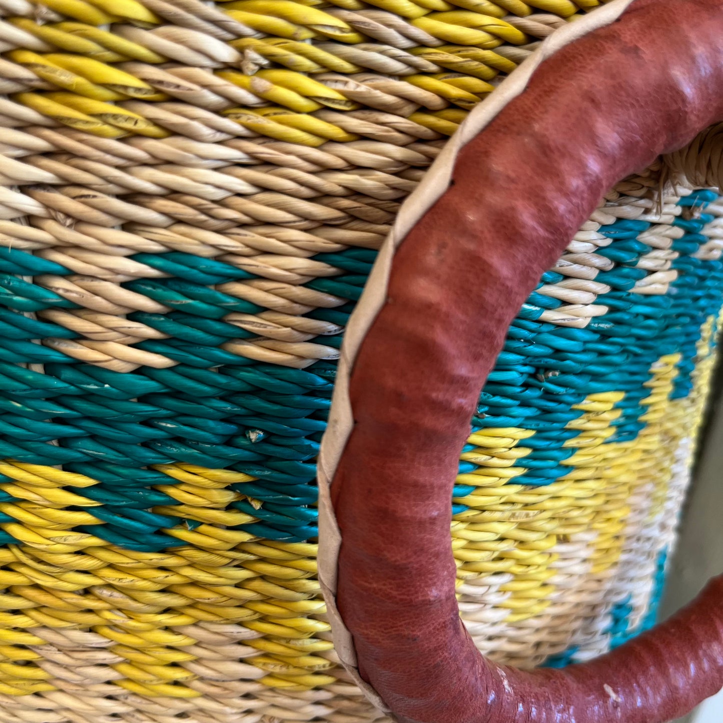 Coloured Lidded Laundry Basket