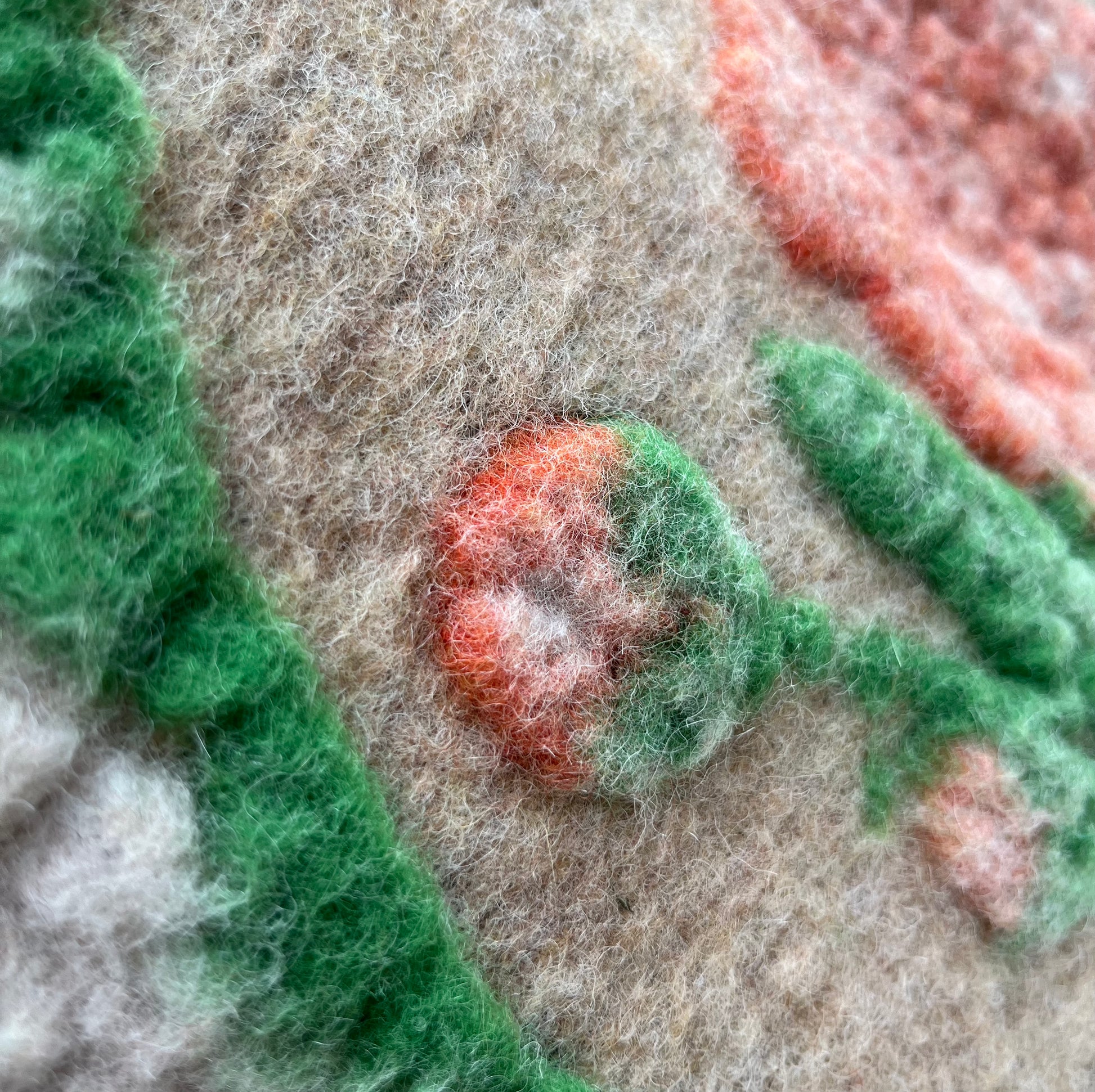Boiled wool throw sale