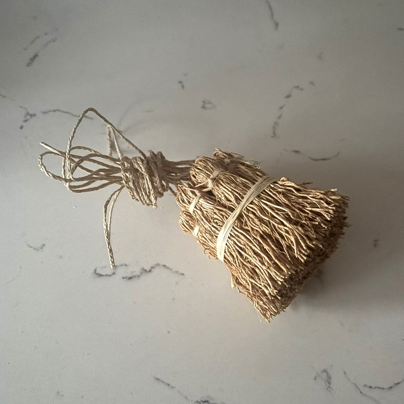 Vetiver tassel garland.