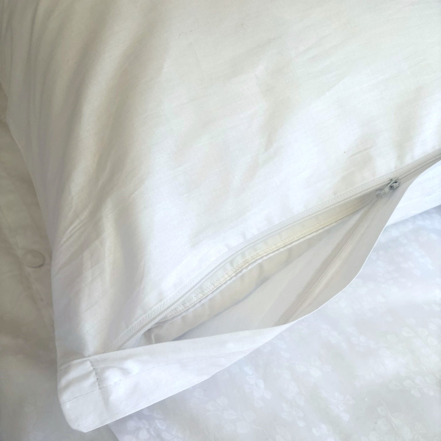 Pair of Cotton Pillow Protectors 50x75cm