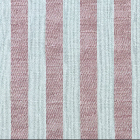 Pink and white striped beach pillow