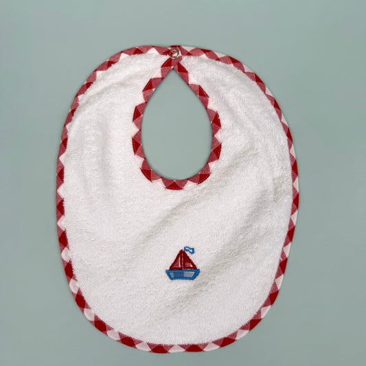 Jennings Red Trim  Bib