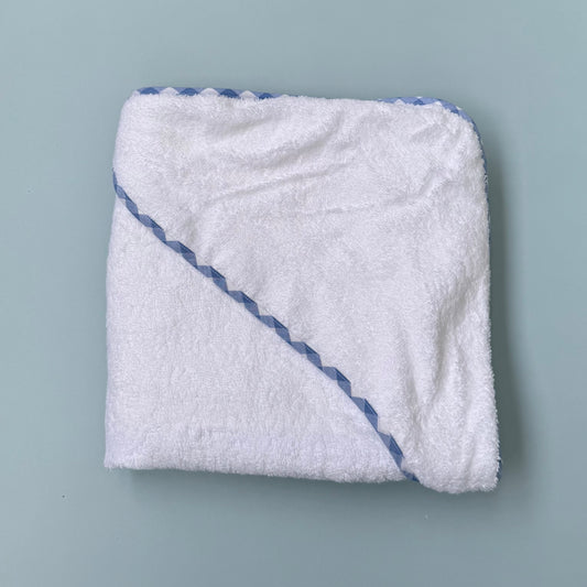 Blue Vichy Hooded Towel