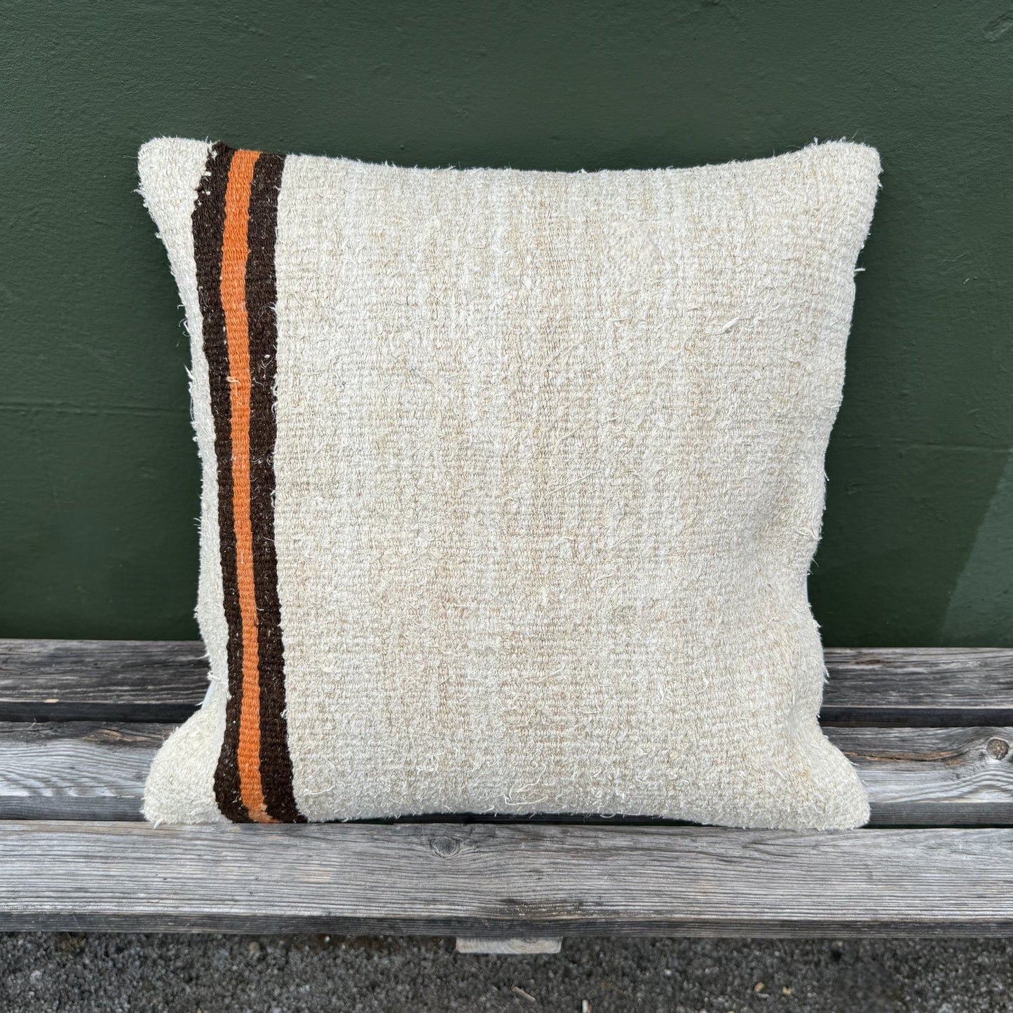 wool kelim cushion