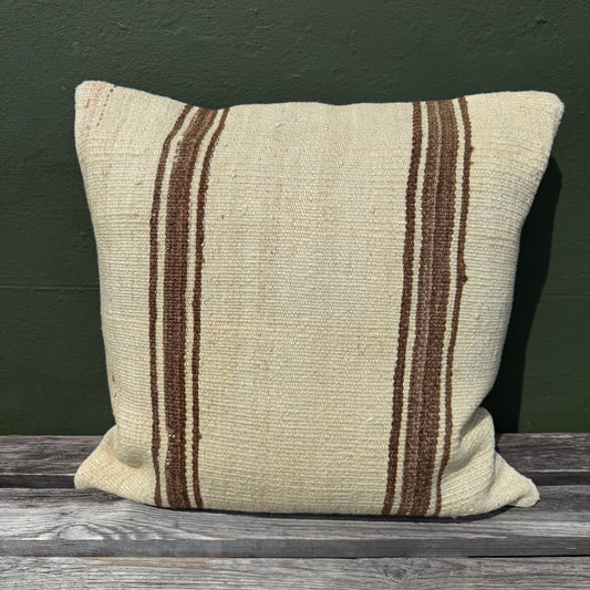 natural vintage wool elim cushion
