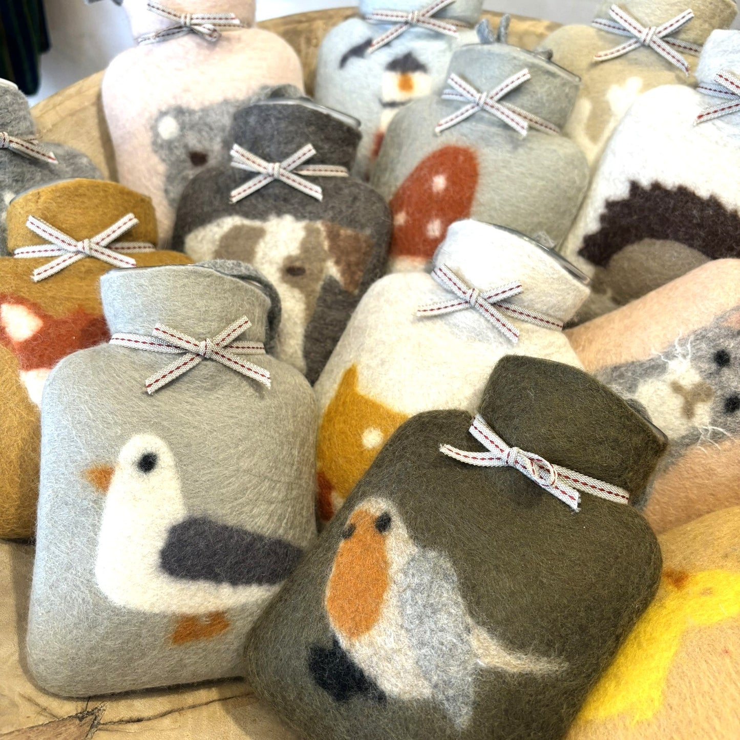 Small Felted Hot water Bottles