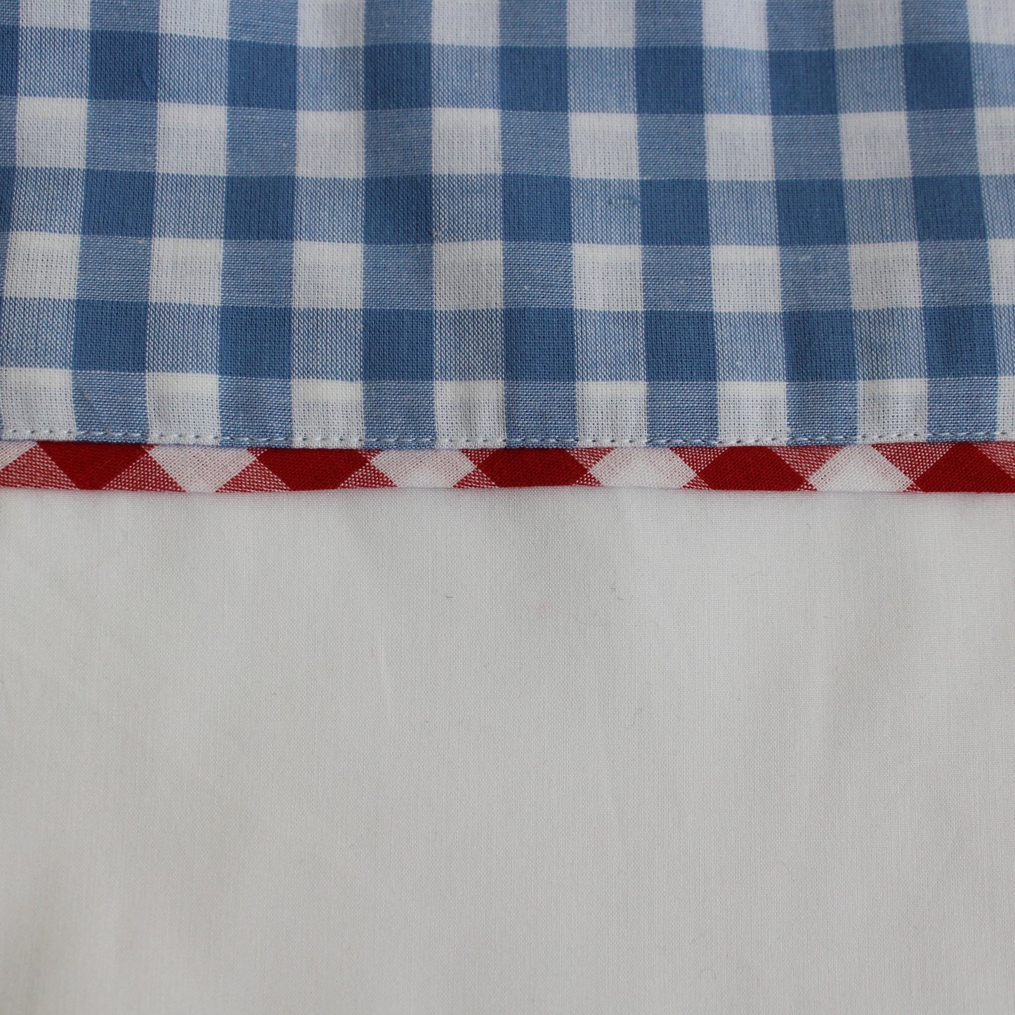 Jennings gingham edged flat sheet