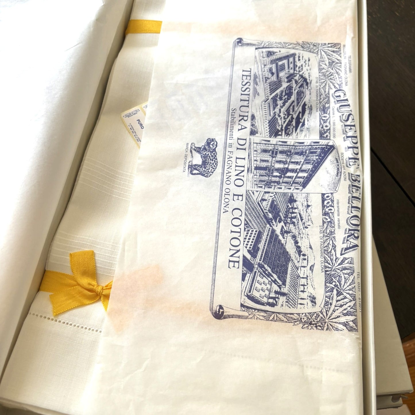 Vintage Set Bellora Italian Linen Hand Towels