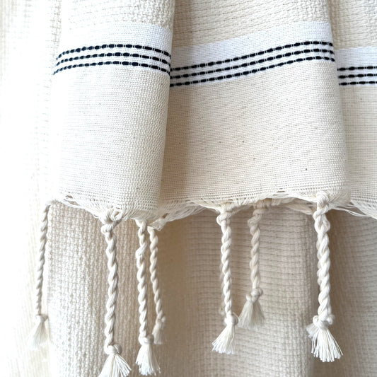 Cream cotton fouta