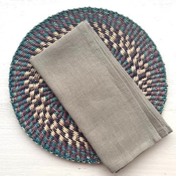 Paston linen napkin in bay leaf green