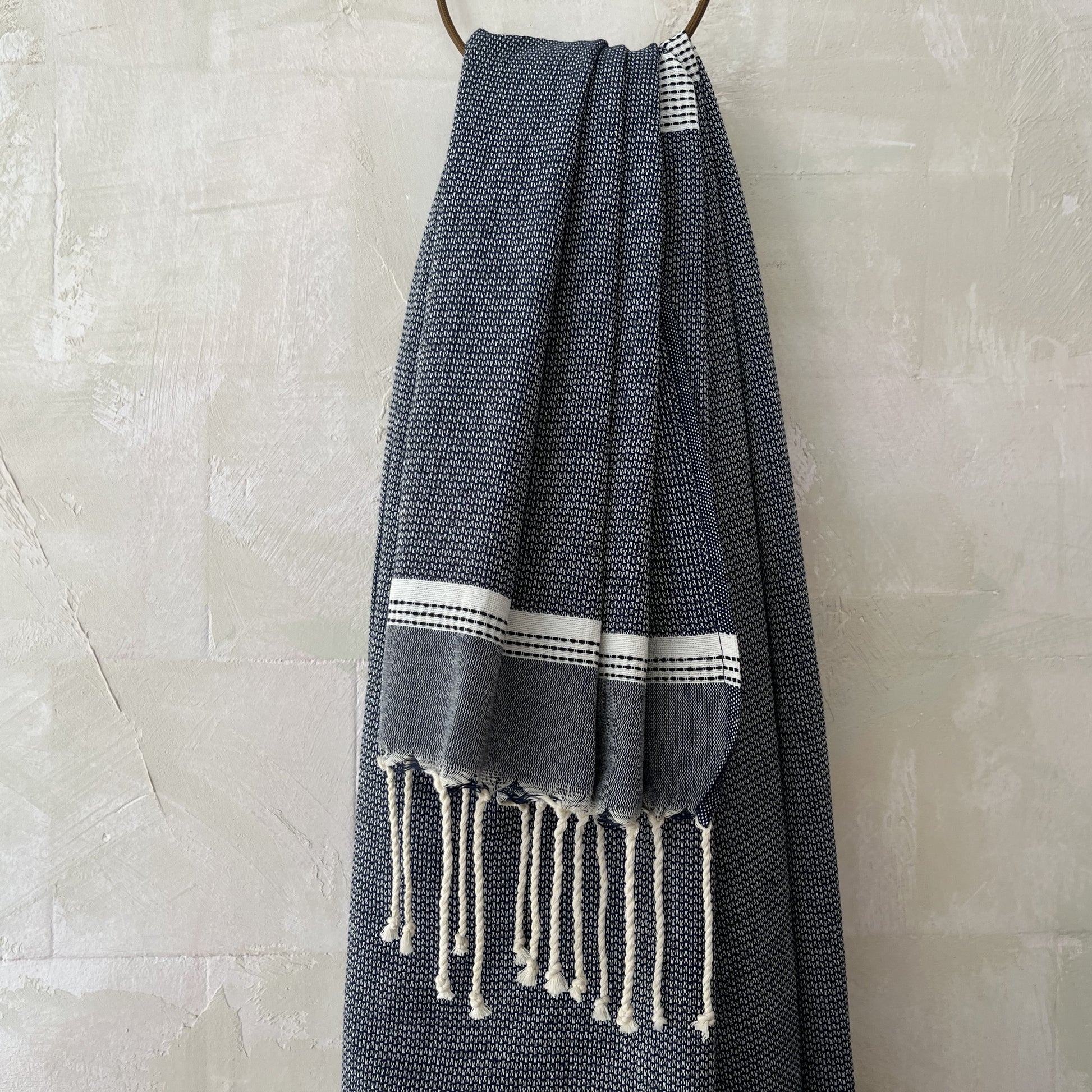 Navy cotton fouta