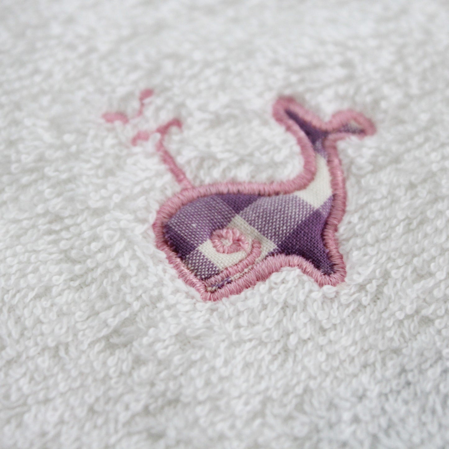 whale applique motif