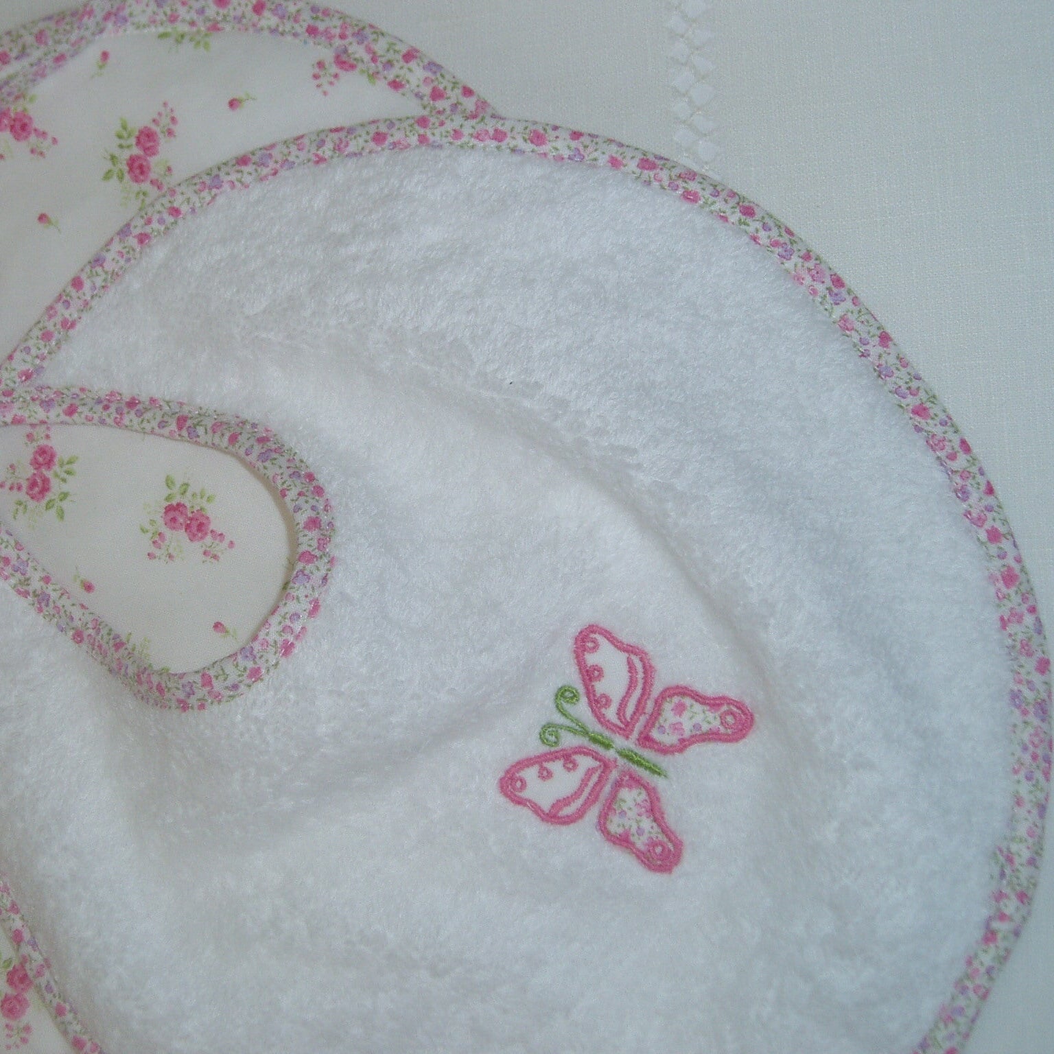 old fashioned cotton towelling bib