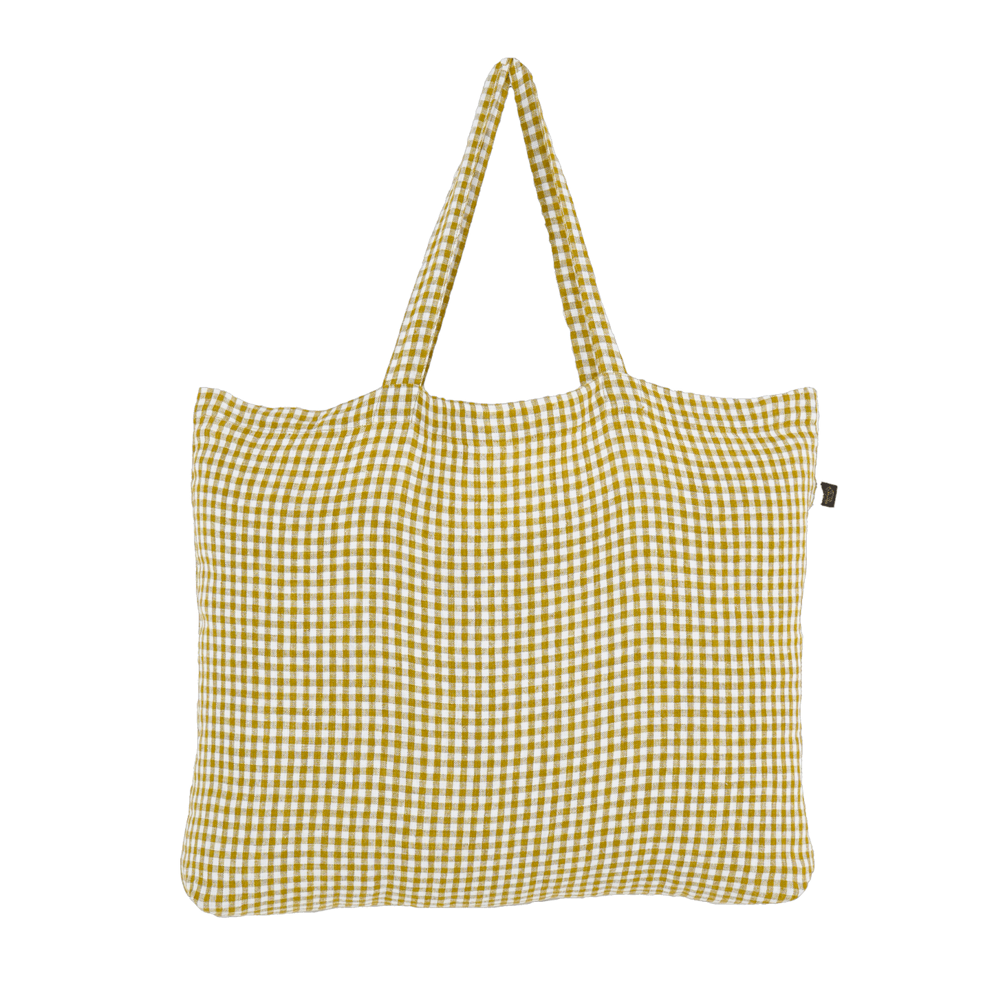 Gingham Linen Market Bags