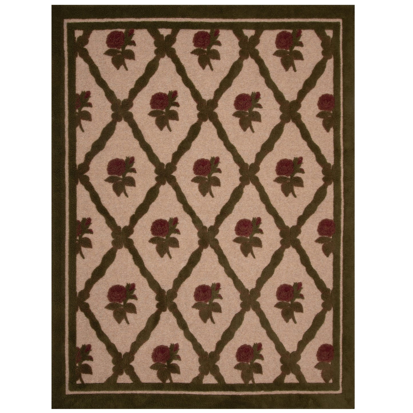 Old Style Wool Floor Rug 150x200cm