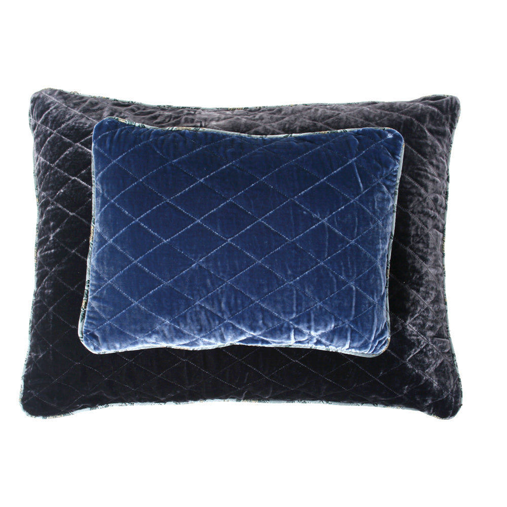 Rome  Blue Velvet Cushion 30x40cm