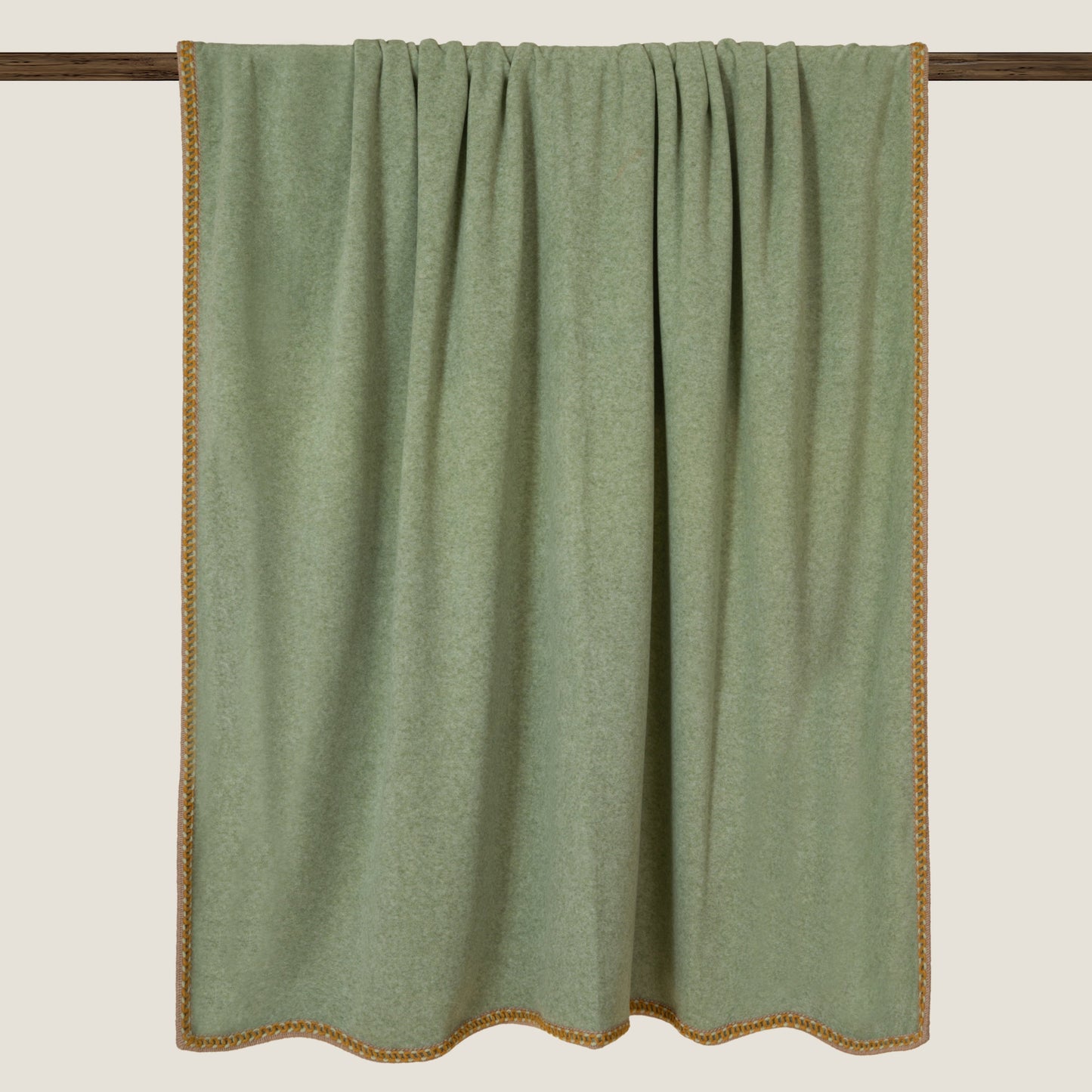 Olive soft bamboo throw