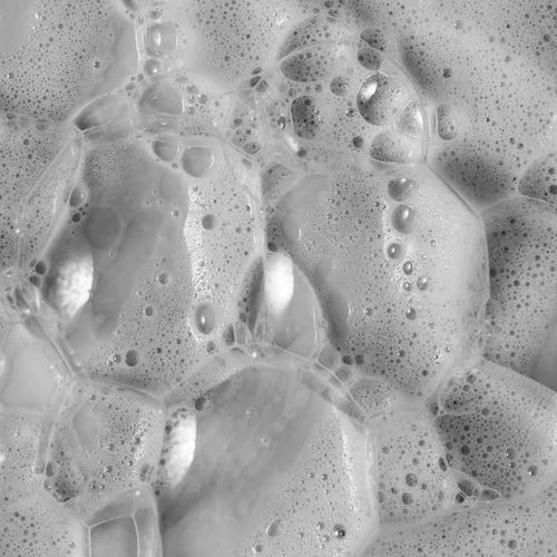 Close-up of soapy water with bubbles