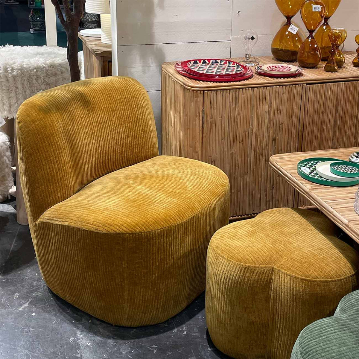 Mustard Corduroy Chair