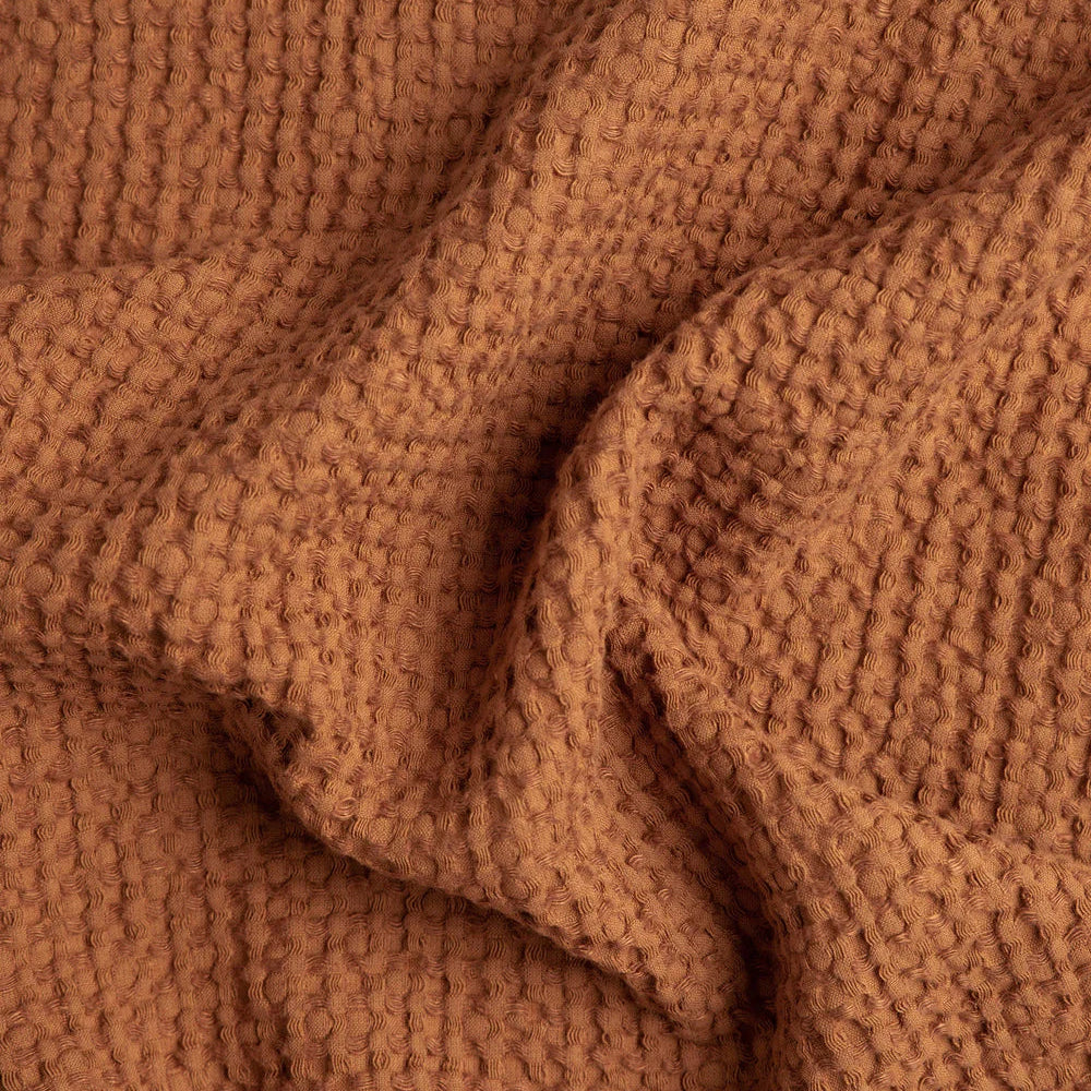 Cinnamon Linen Waffle Towels