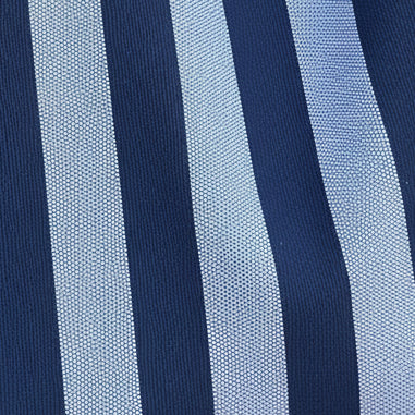 Blue striped towelling beach bag