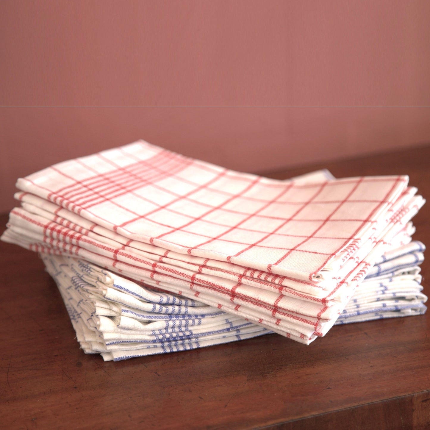 Classic Checked Linen Glass Cloths