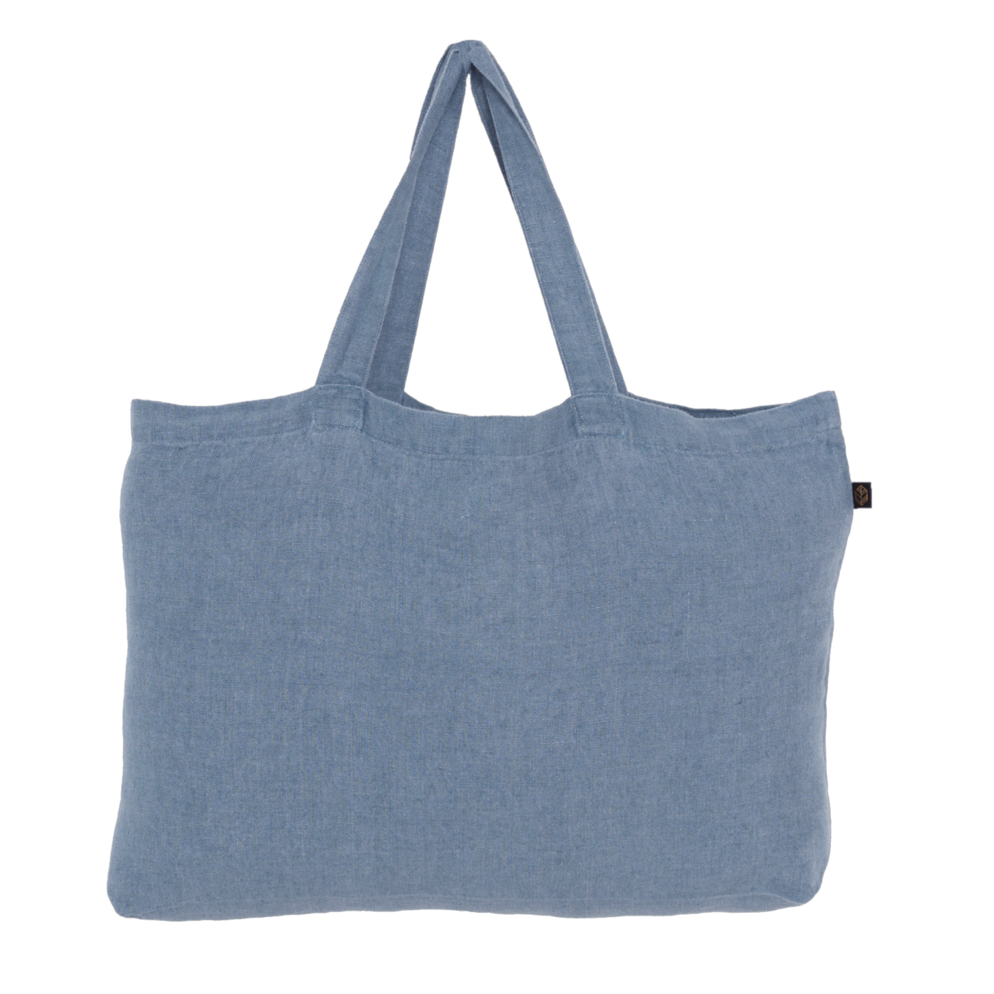 Linen market bag - turquin