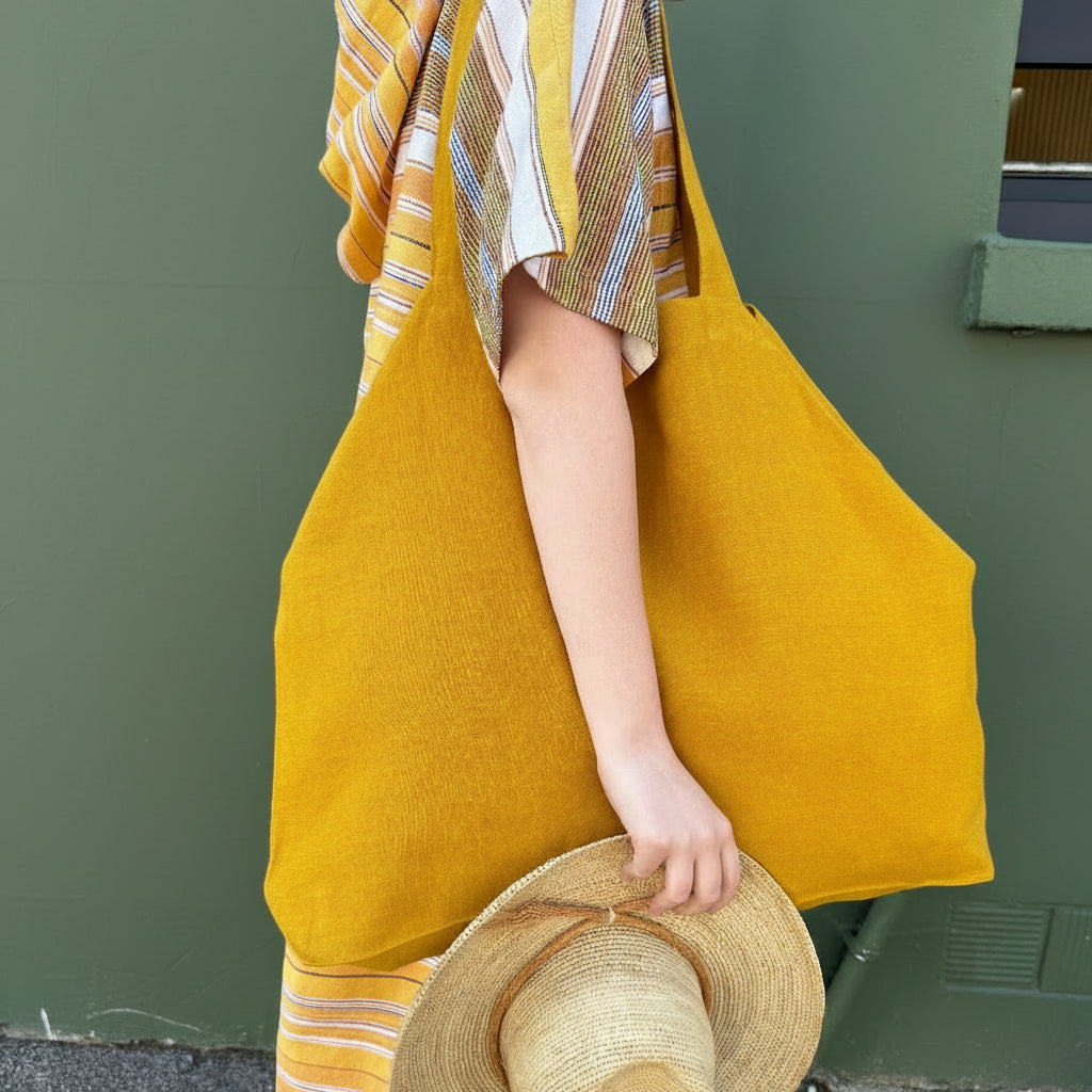 Pells mustard linen bag