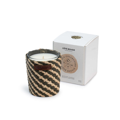 Noria rafia candle with musk fragrance