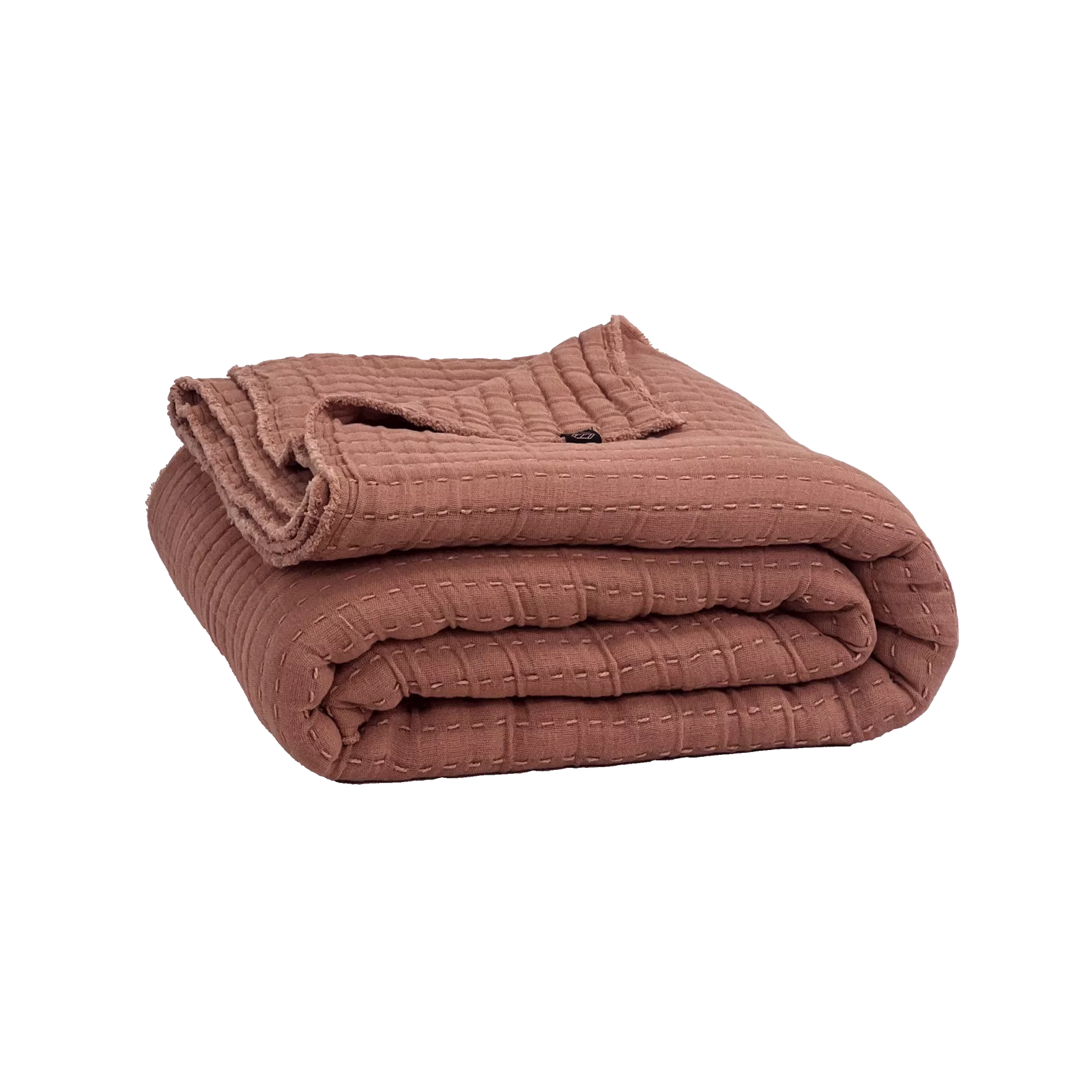 Moccacino quilted cotton bedspread.