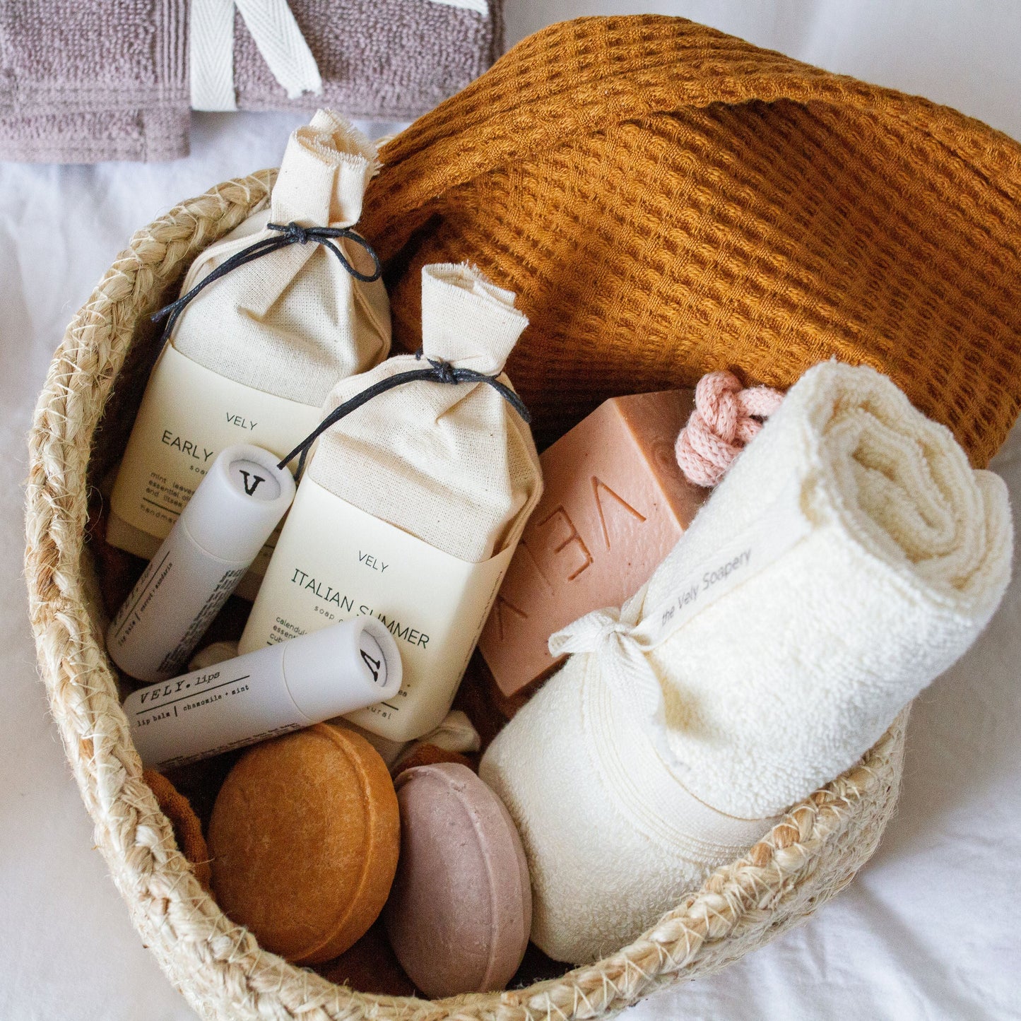 orange kiss soap on a rope