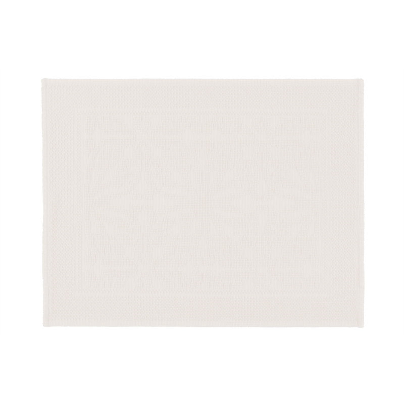 Linen coloured sculpted hamman bath mat.
