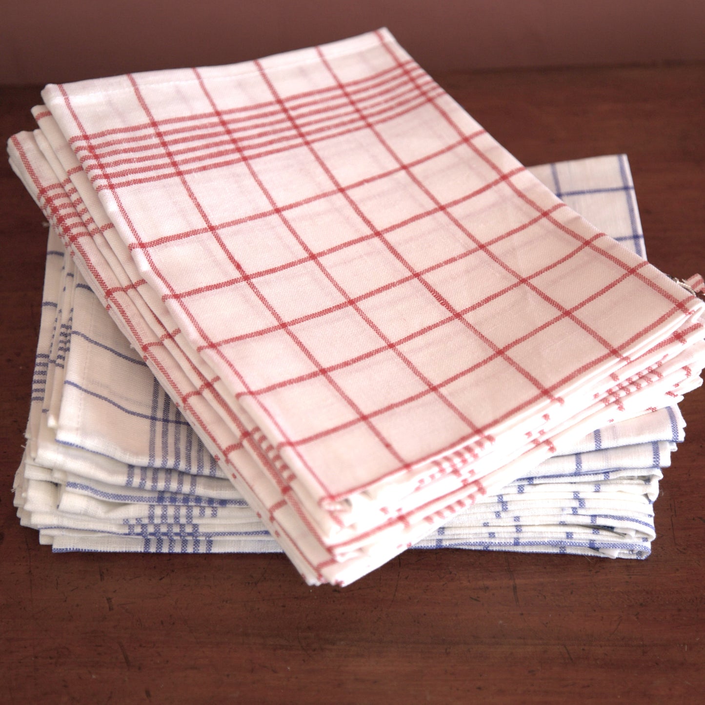 Classic Checked Linen Glass Cloths