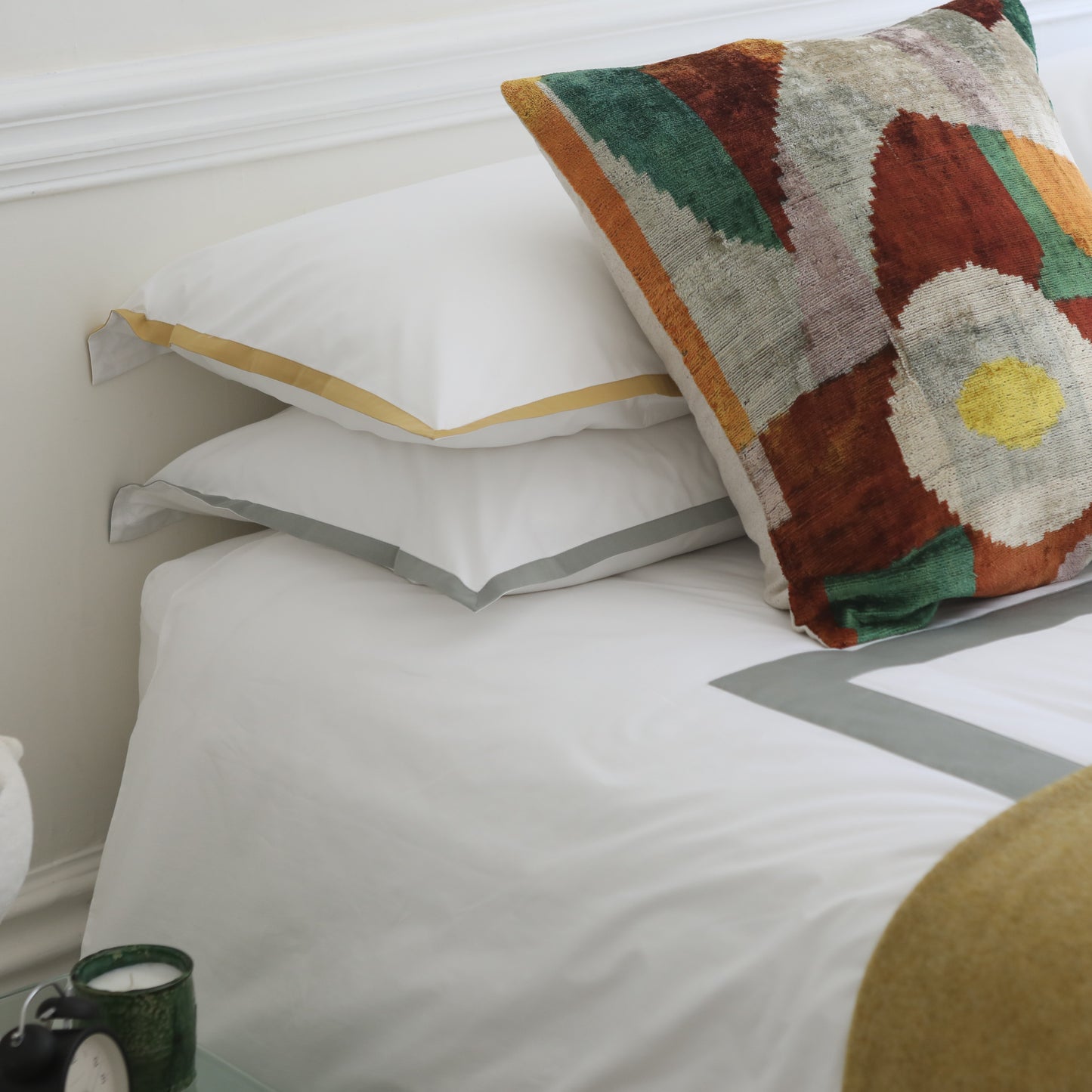 Windsor Sage Green fine bedlinen