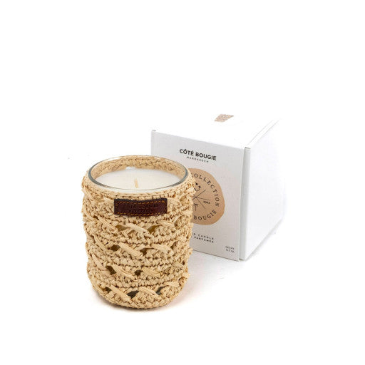 Zina raphia candle with oriental fragrance