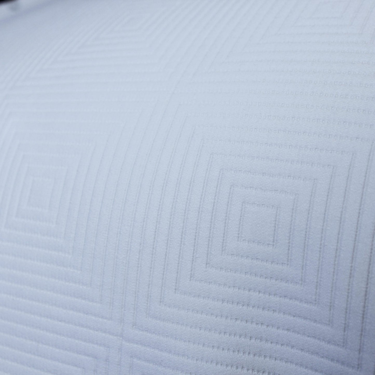 Berlin Mercerised Cotton Bedspread White Close Up