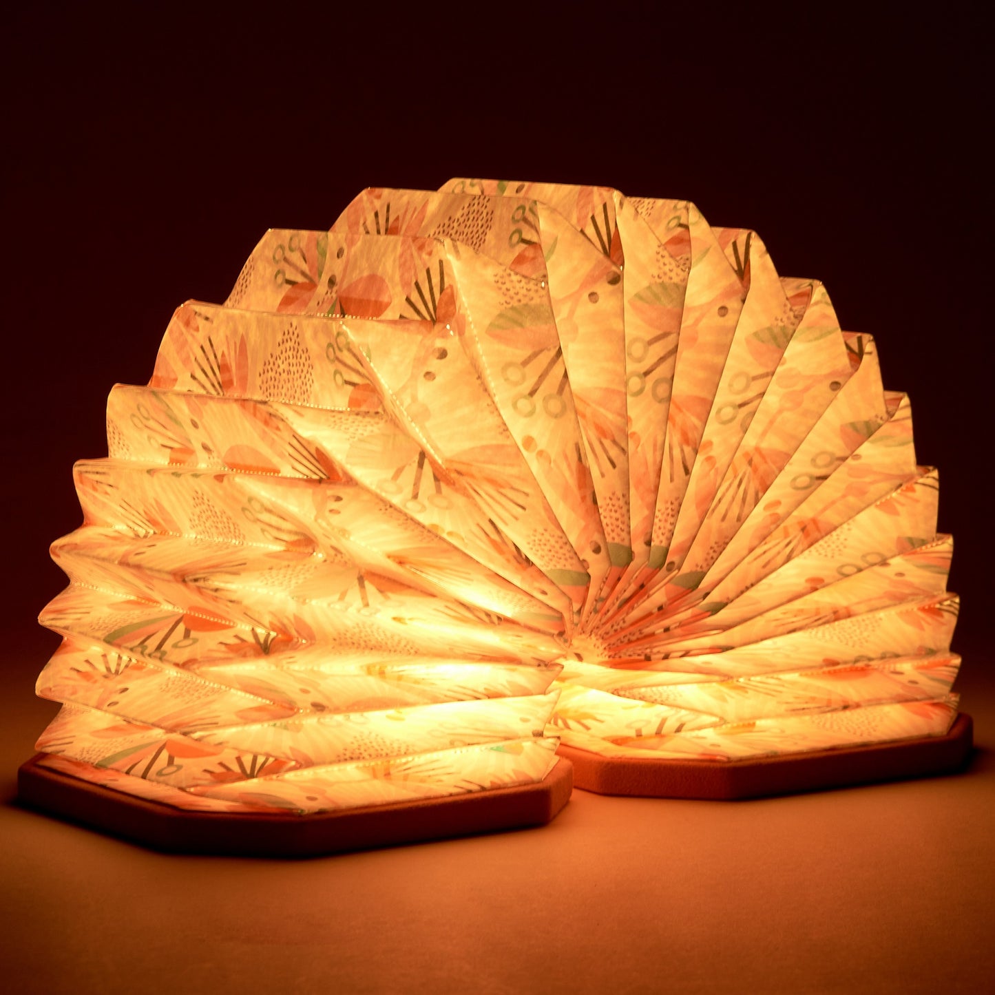 Velvet Accordian Lamp