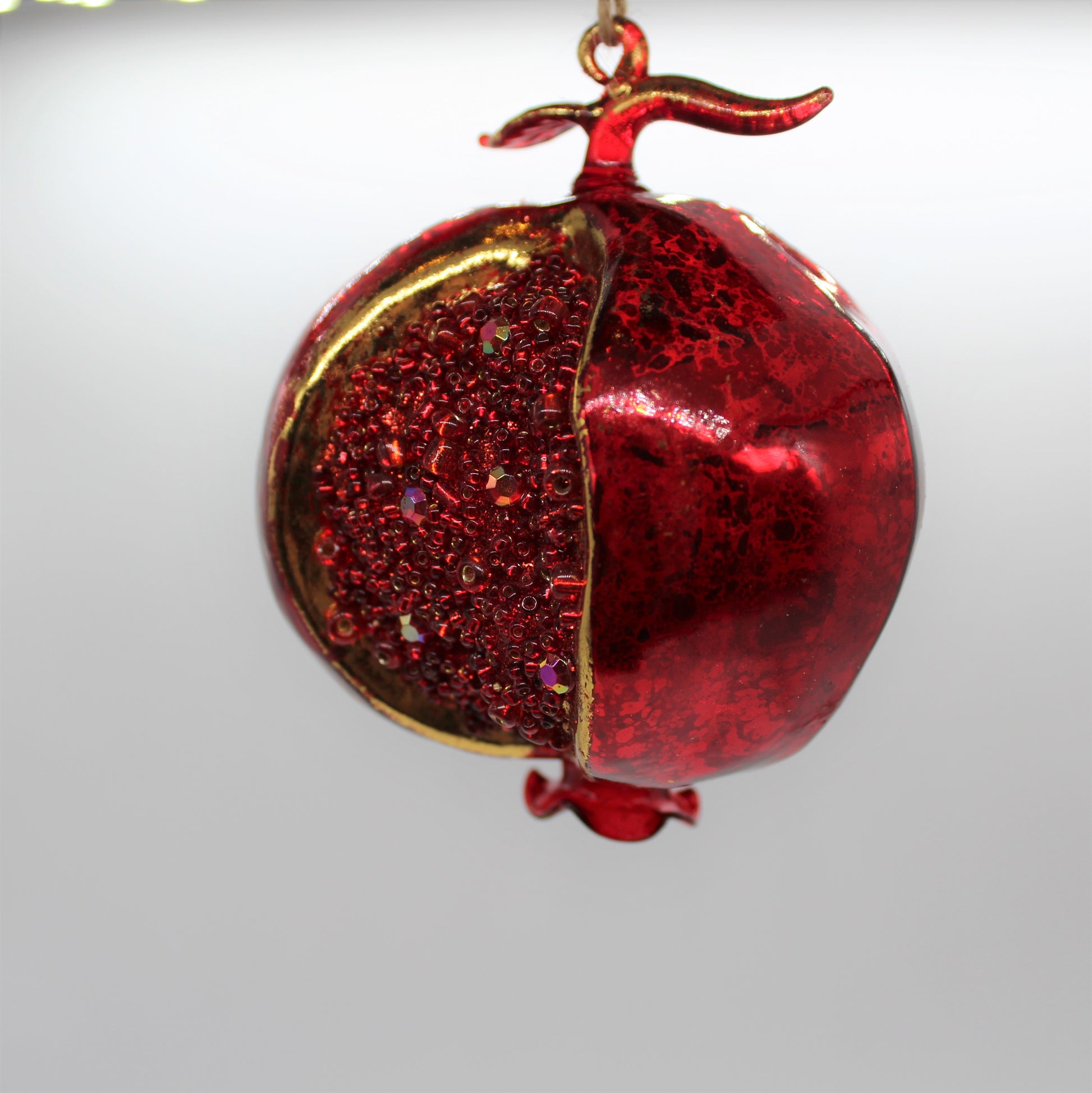 Glass Pomegranate Decoration Side