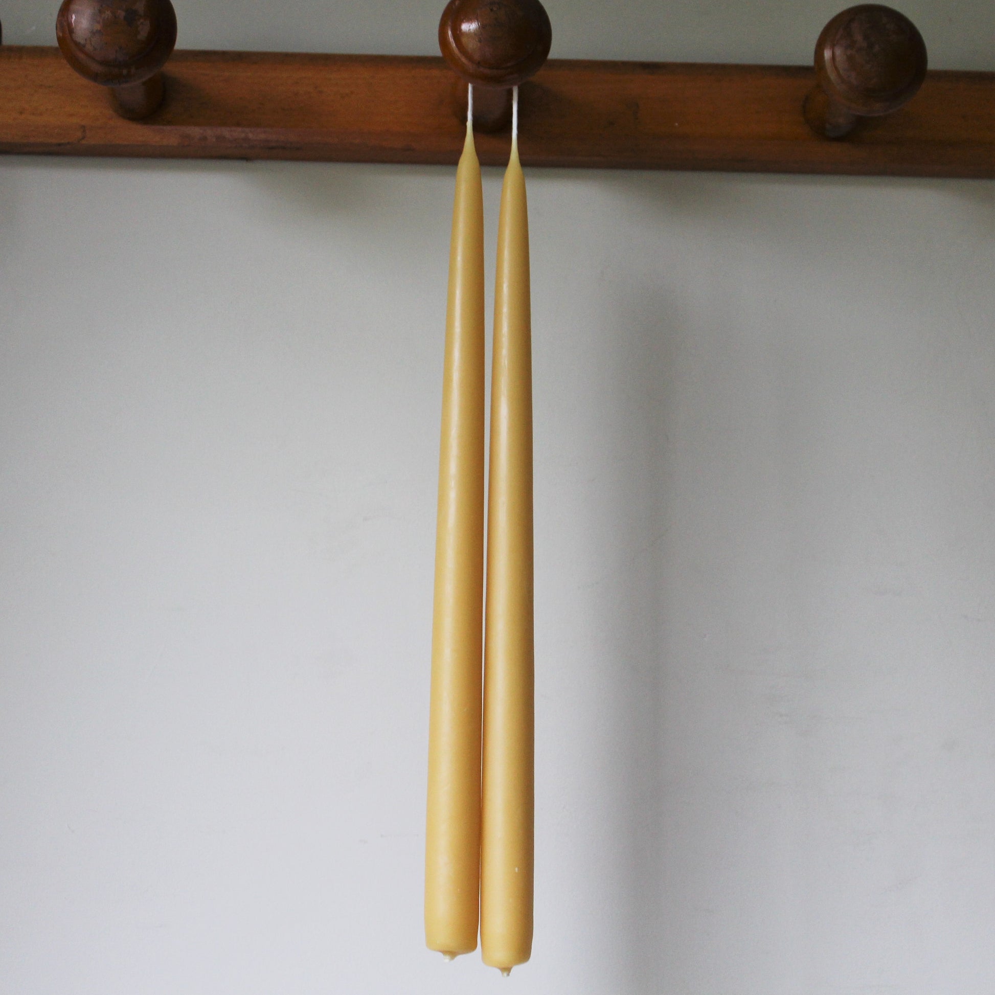 Hand Dipped Beeswax Candles Extra Tall Dinner