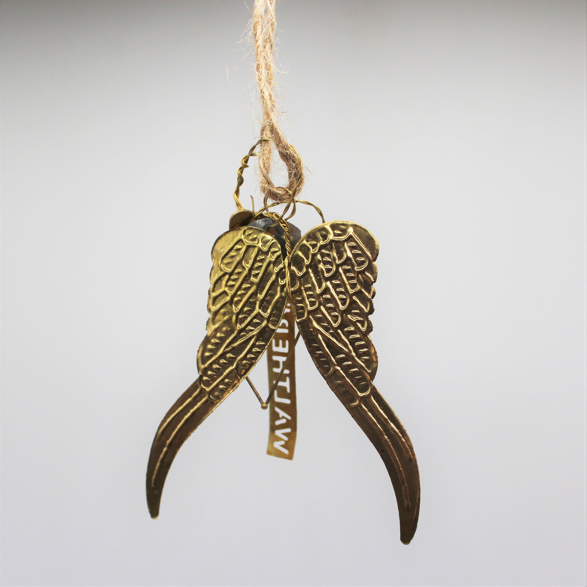 Hanging Angel Wings Decoration Front