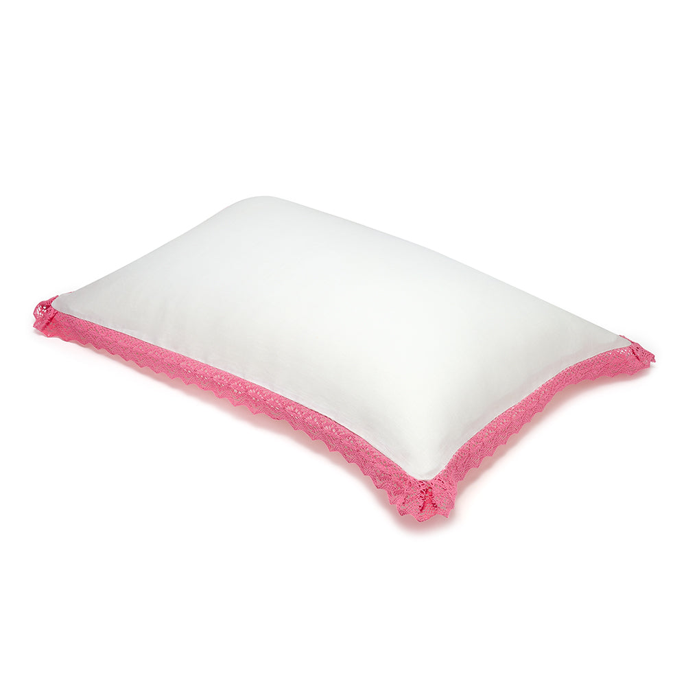 Hanover Lace Pink Pillow Sham