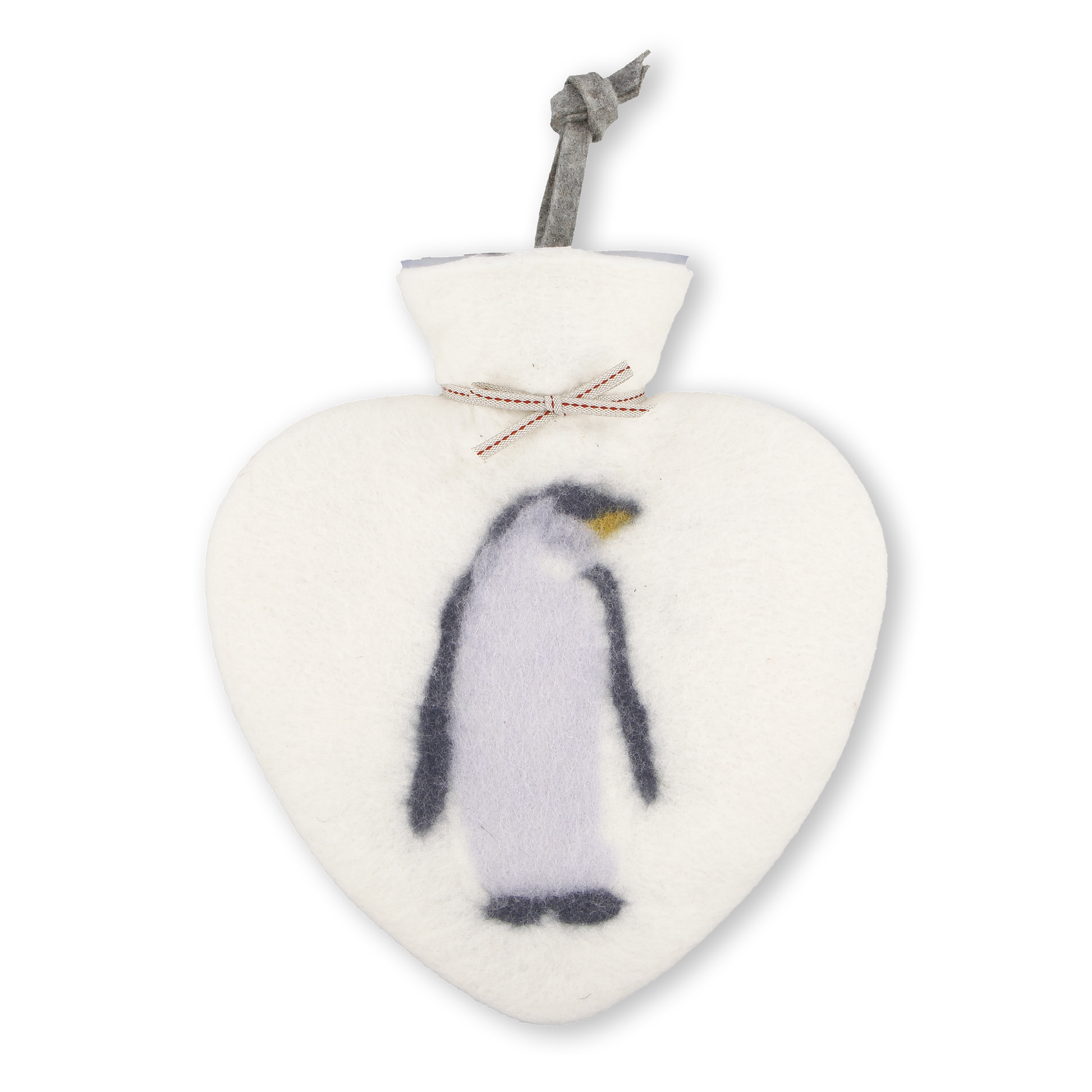 Heart Shaped Hot Water Bottle Penguin