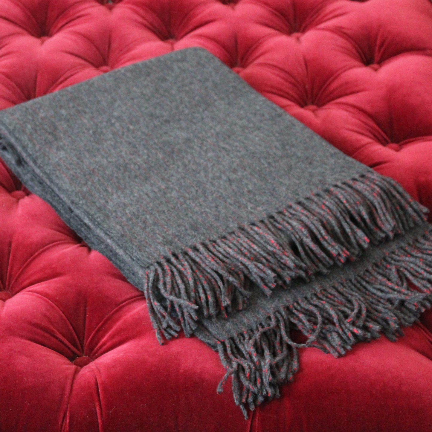 Pinstripe Wool Throw