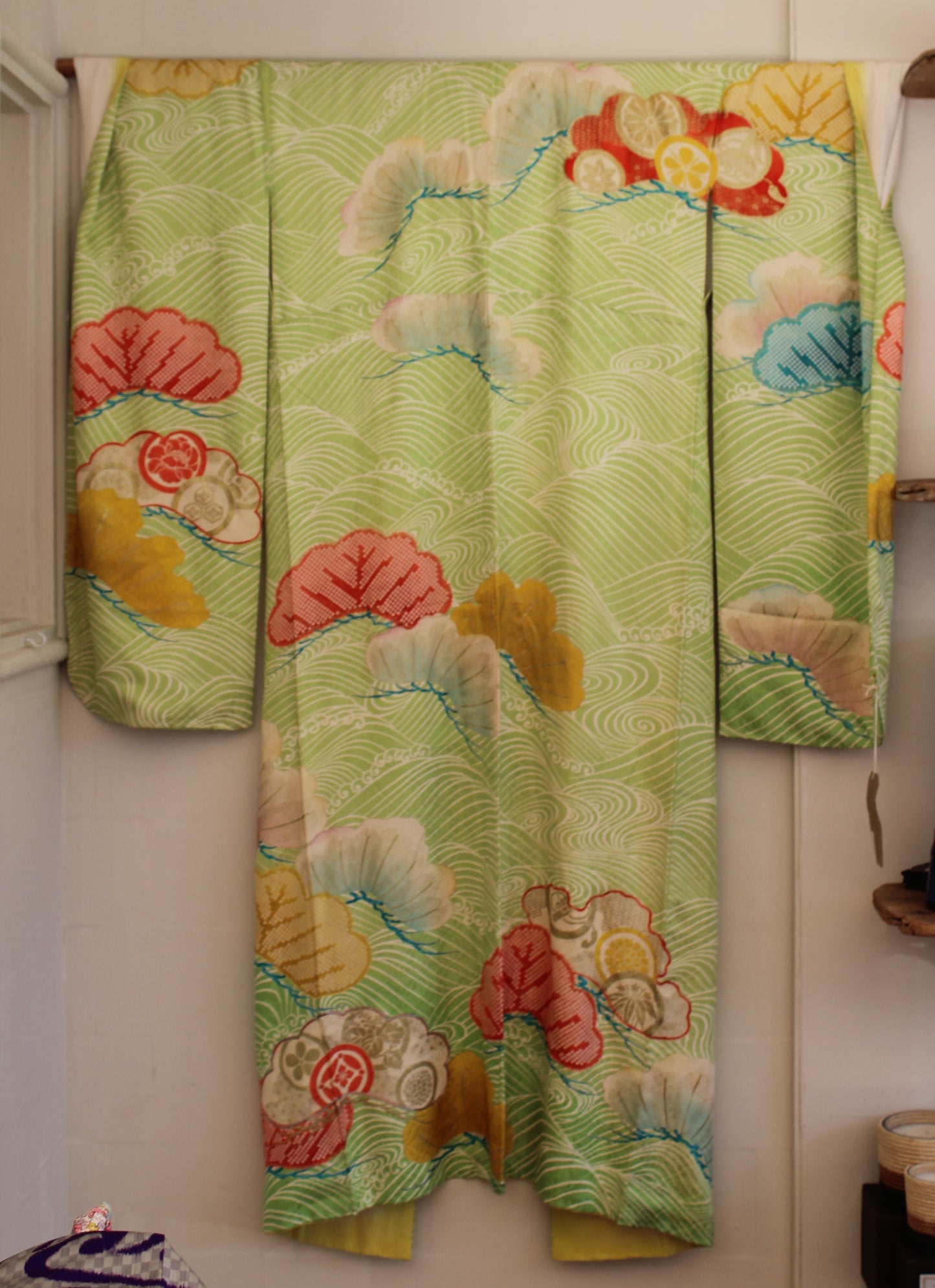 Vintage Silk  Furisode Kimono