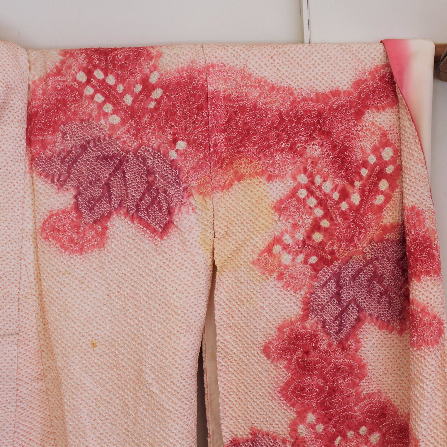 Vintage Silk  Shibori Furisode Kimono